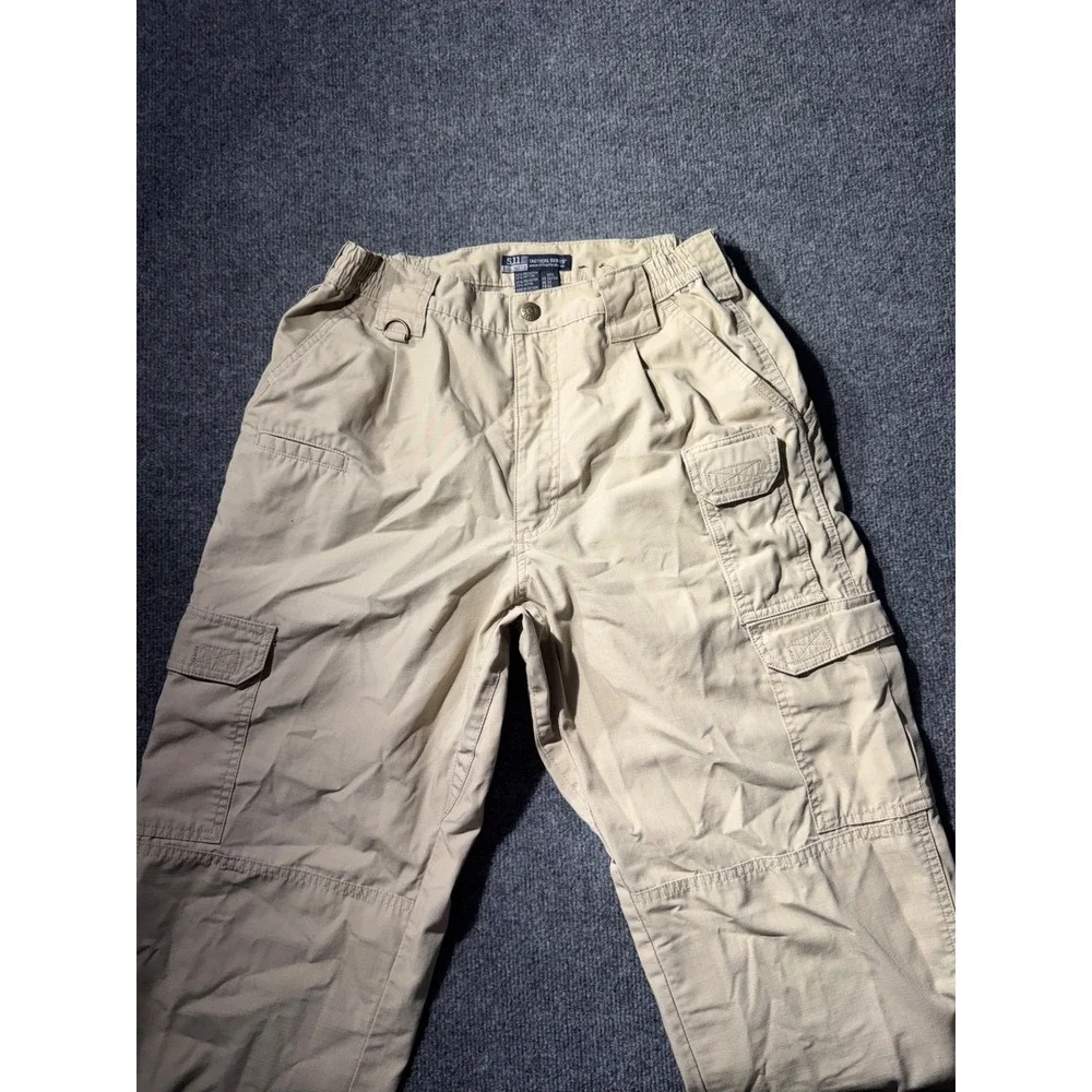 5.11 Tactical Series Mens Cargo Pants Khaki Tan Ripstop 74273 Size 32x34 Utility